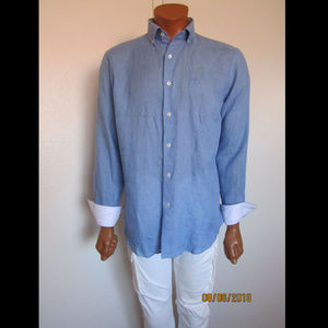 Roberto Cavalli Linen Button Down Shirt ~NEW~